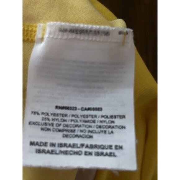 Men's Nike Dri-Fit Fitted Shirt Men’s Large Yellow /White Top Breathable tee - Picture 9 of 16